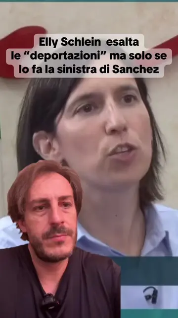 Elle Schlein e la Sua incoerenza sui rimpatri. Se lo fa Sanchez va bene. #schlei