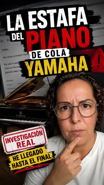 Recibí un correo de una supuesta viuda que quería regalarme un piano de cola Yam