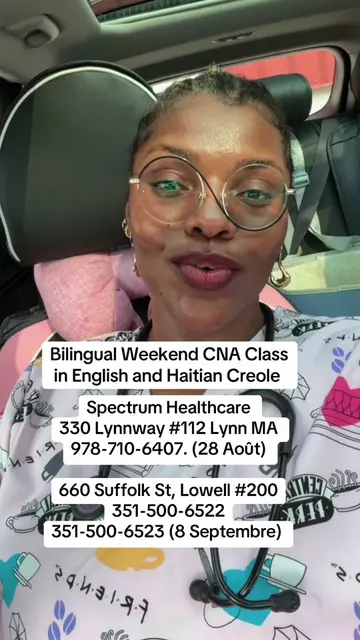 Bilingual CNA classes in English and Haitian Creole starting soon… #bilingualtea