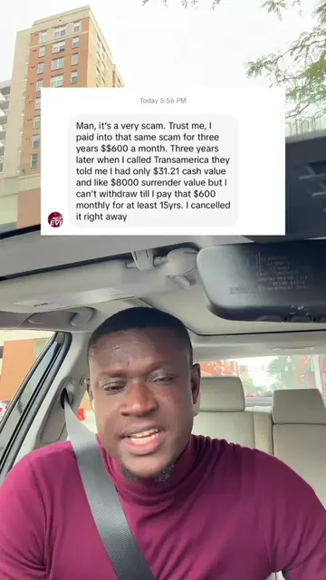 He was told he could only withdraw his money after 15 years of making payments i