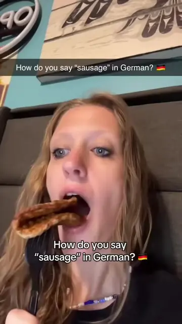 Learning how to say sausage in German #learngerman #fluency #studygram #student 
