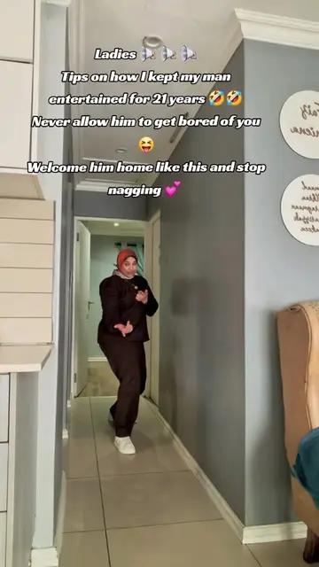 This is how you welcome your man home from work. Welcoming your person home like