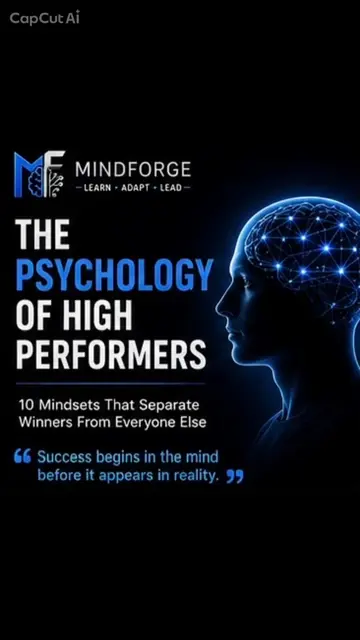 Success starts in the mind long before it appears in reality. High performers ar