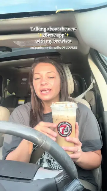 Lots of things coming with the new @7brewcoffee app! ✨Iced Almond Milk Latte✨ +2