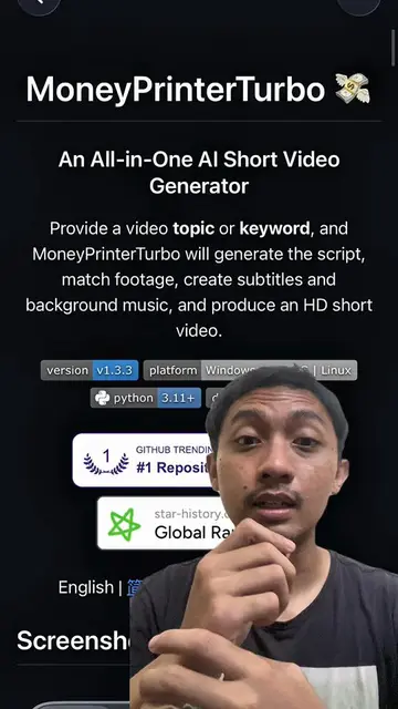 Link githubnya: https://github.com/harry0703/MoneyPrinterTurbo