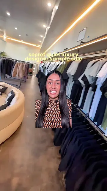 Guess the brand for this  secret quiet luxury designer sample sale in LA! 🗓️ Au