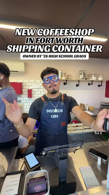 ✨☕️ NEW COFFEESHOP INSIDE FORT WORTH SHIPPING CONTAINER // 🌀CO-OWNED BY RECENT 