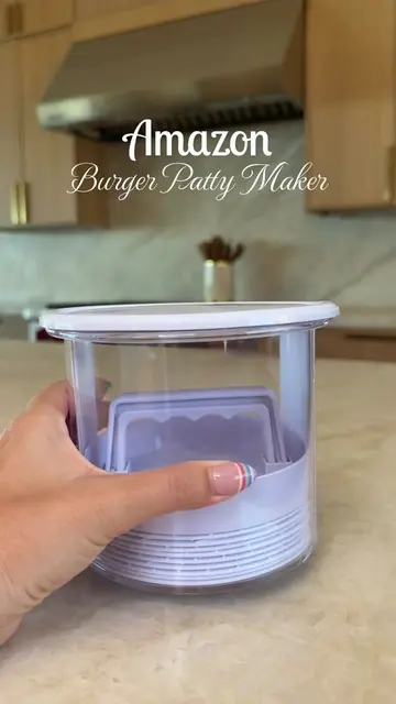 🔗In Bio! Burger Patty Maker 🍔🤍 #amazonhome #amazonkitchen #kitchengadget #mea