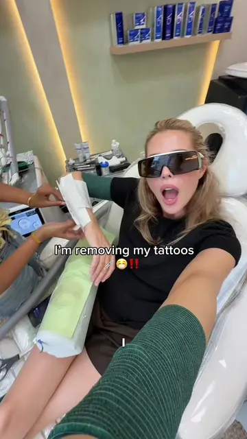 The tattoo removal process ✨ @Pretty Please Aesthetics go to her if you’re in NY