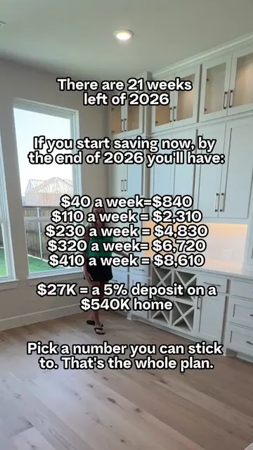 🚨 Only 21 weeks left in 2026. A little saved each week can make a big differenc