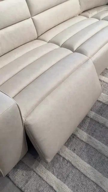 Get comfy, plug in your 📱 , fill the hidden storage, relax & recline 😌 Sawyer 