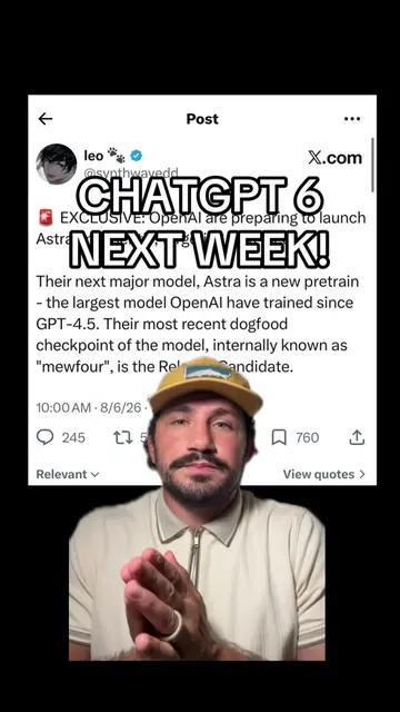 Is this the most hyped model of all time in Ai? #chat6 #llm #openai #claude #cha