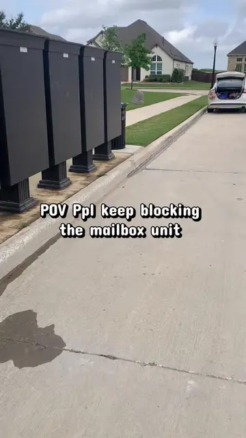 No Parking Painting #curbappeal #mailboxdrama #mailboxunit #noparking #curbpaint