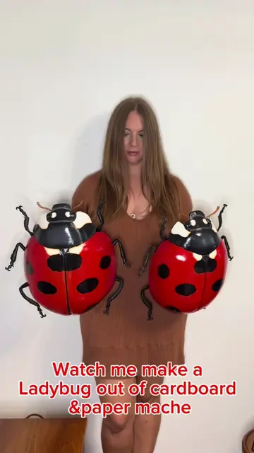 I just finished 2 paper mache ladybugs! #papermache #papiermache #artteacher #di