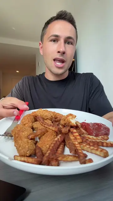 Yes you can eat chicken fingers and fries and still be healthy…
