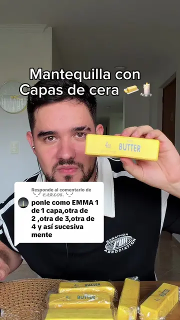 Respuesta a @╰_╯𝓒𝓐𝓡𝓛𝓞𝓢.╰_╯ mantequillas con cera #mantequilla #cera #viral