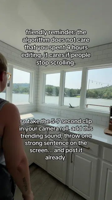 Use a short video with a trending song with something of value on the video #sma