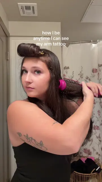 it’s my fav but I be forgetting I have it sometimes #relateable #tattoo #grwm 