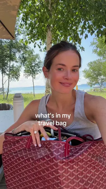 Hi vogue this is what’s in my travel bag @Stoney Clover Lane @Prada @Remedy Scie