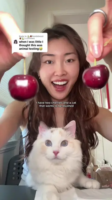Replying to @🐍🐞Renidebeszt🐞🐍 pt. 3 of blushing my kitty cat with cherries 🍒