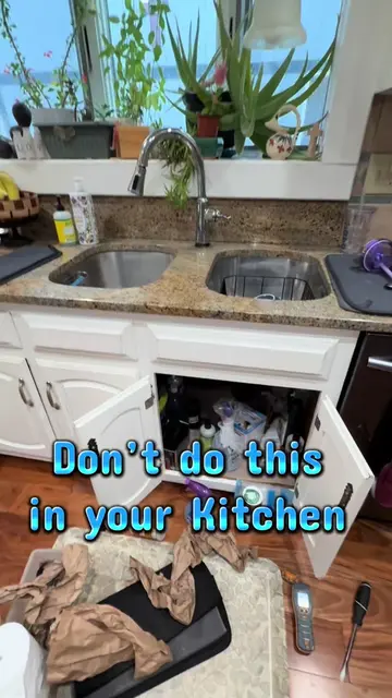 One of the most common places we find hidden mold is under kitchen and bathroom 