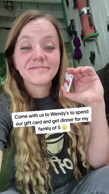 Thank you again so so much we really did enjoy our Wendy's dinner 🫶 My kids are
