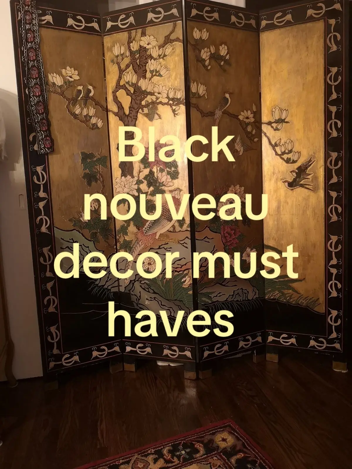 Shop my showcase or bio for related black nouveau decor   #amazonfinds #blacknou