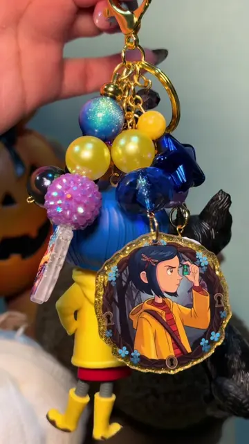 SOLD!! CORALINE & THE BLACK CAT 🐈‍⬛ 💛💙 this is seriously one of theee best de