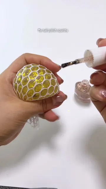 My nail polish squishy — To be honest, I got such a shock when it first popped o