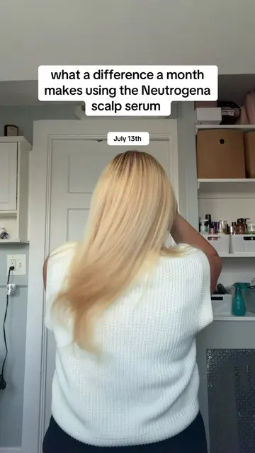 testing out the @Neutrogena scalp serum to reduce shedding caused by breakage an