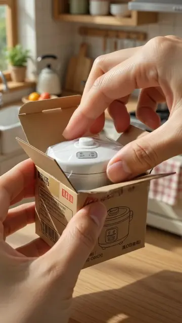 Tiny rice cooker, real cooking magic 🍚✨ Watch those tiny grains turn into a per
