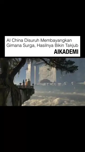 Seorang kreator AI membagikan visual yang membayangkan surga dalam gaya Tiongkok