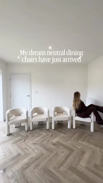 Our dream neutral dining room chairs have finally arrived… and I’m officially ob