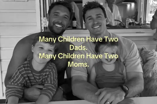 Every family deserves to be seen, respected, and celebrated.  🖤 #gay #dads #mom
