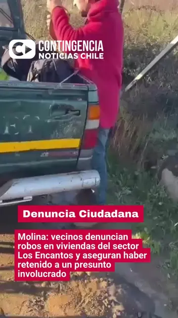 🔴 MOLINA | Vecinos denuncian robos en viviendas del sector Los Encantos y reten