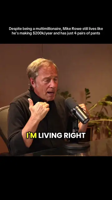 Mike Rowe despite being a multimillionaire: “I own four pair of pants and like f