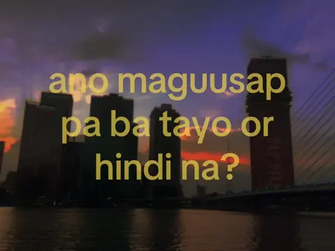 isang tanong, isang sagot                    stream “Eskinita” on Spotify! 💛 #T