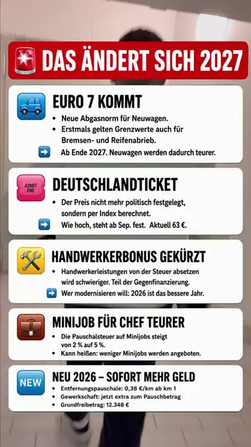 Das ändert sich ab 2027 – und viele merken die Auswirkungen erst später. Neue Re