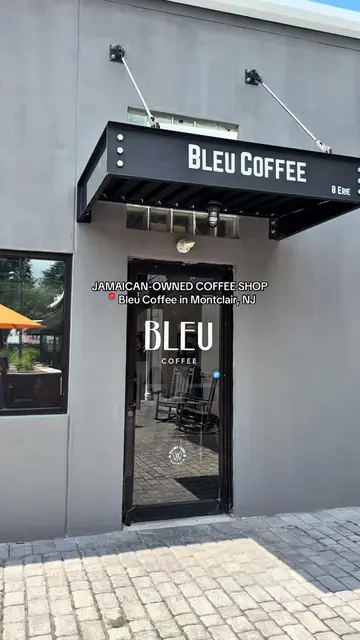 Stopped by Bleu Coffee in Montclair NJ.  The coffee and beef patty were both goo