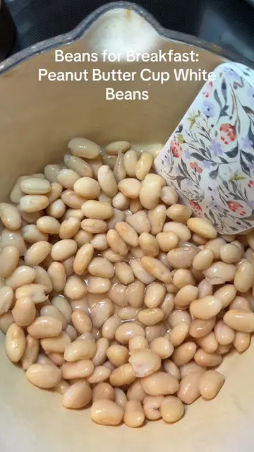 Peanut Butter Cup White Beans 1 can white beans, drained and rinsed 1/4 cup wate