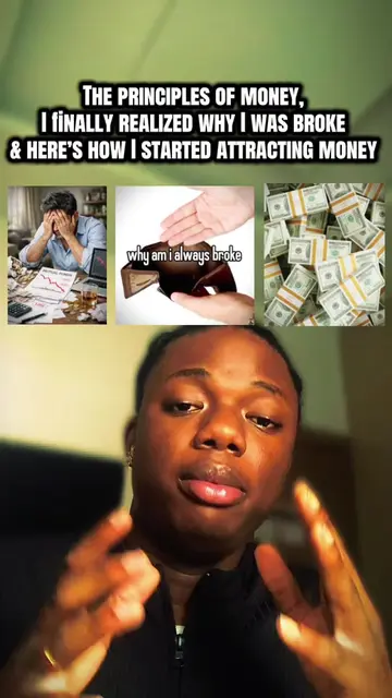 The principles of money. I finally realized I wasn’t broke because money hated m