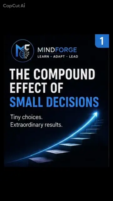 The Compound Effect of Small Decisions 🧠⚡ Big results rarely come from one big 