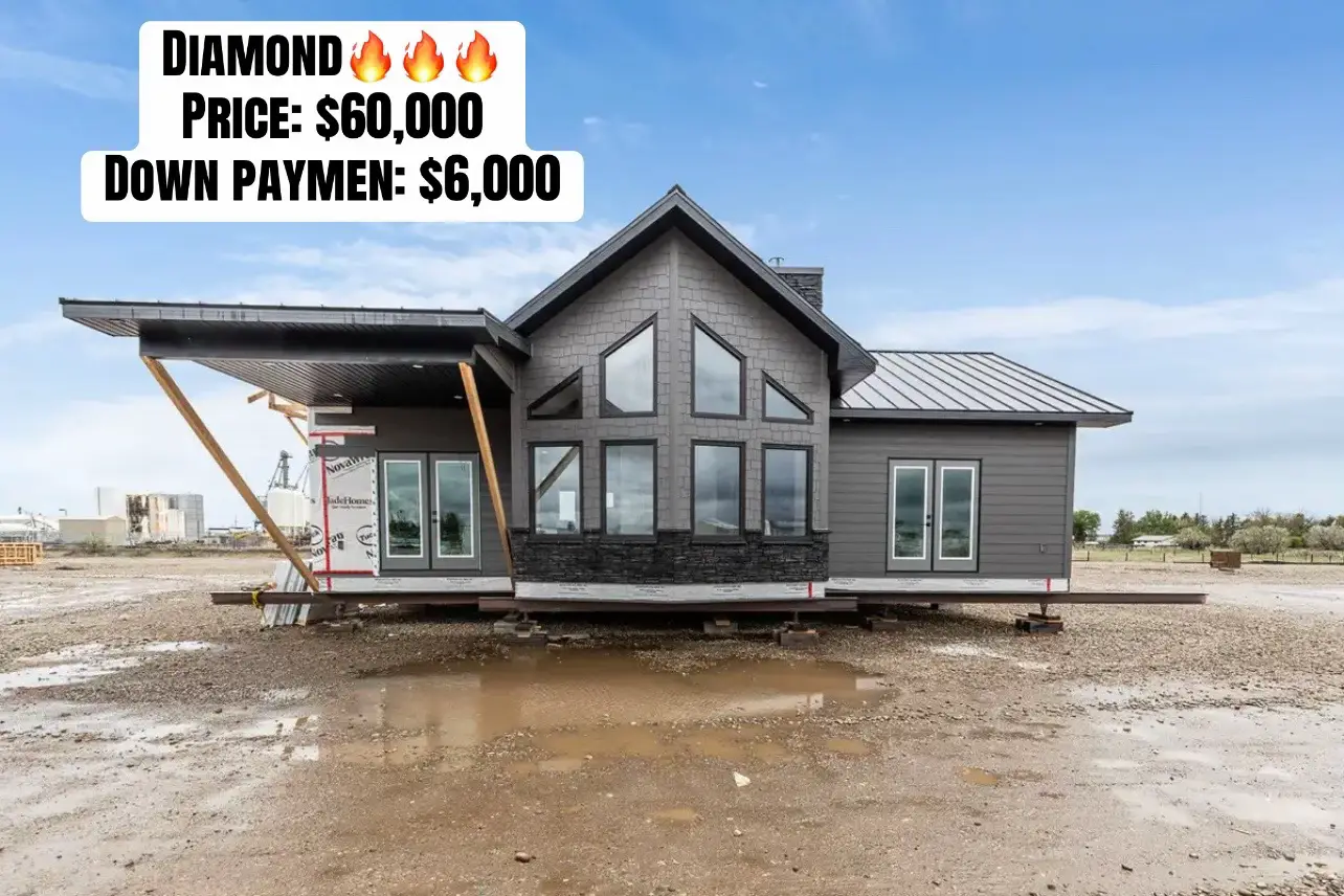 💎 The Diamond Modular Home 🏡 🛏️ 2 Bedrooms 🛁 2 Bathrooms 💰 Only $6,000 Down