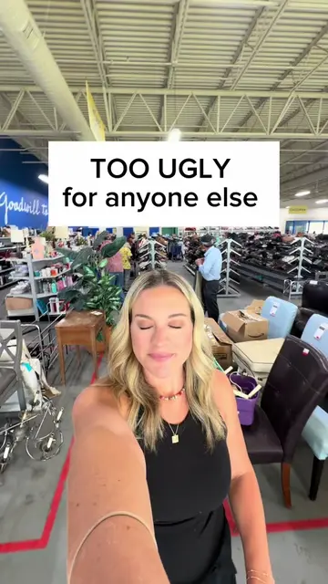 ugly at goodwill is my FAVORITE section 😍😍 #FurnitureFlipping #FurnitureRestor