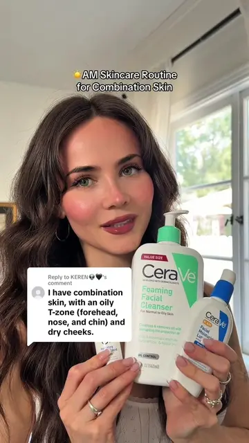 Replying to @KEREN👽🖤 ☀️AM Routine for Normal and Combination Skin  #DevelopedW