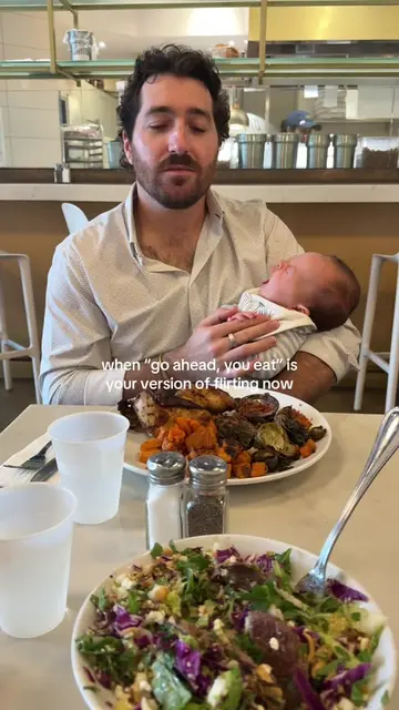 Life with a 2 month old = how fast can we eat before he needs to eat 😅 #newborn