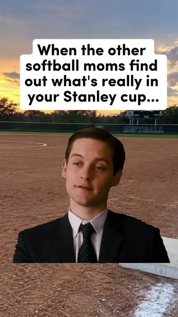 When the other softball moms find out what's really in your Stanley cup... 👀😂 