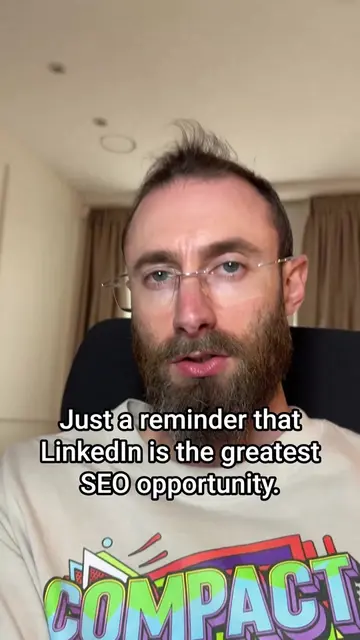 Just a reminder that LinkedIn is the greatest SEO opportunity. You put your keyw