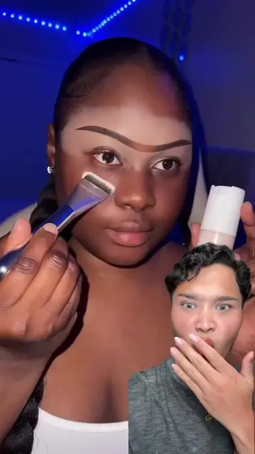 USING WHITE FOUNDATION AS MY PRIMER?! 😱😱🫢😅 @VERONIQUE JEROE #makeup #beauty 