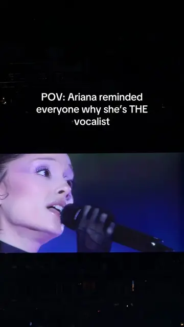 there are good vocalists… and then there’s @arianagrande 🤍✨ #ArianaGrande #Live